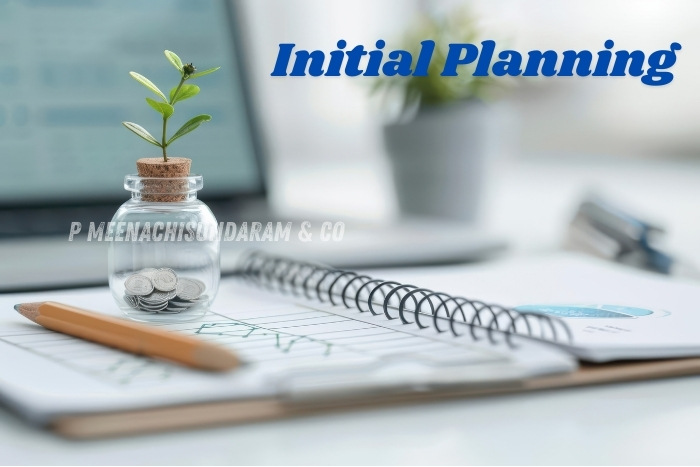 P.Meenachisundaram and Co. in Coimbatore ensures thorough initial financial planning for business growth and compliance